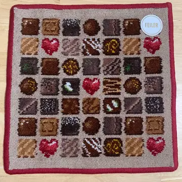 미사용 새상품 FEILER 페이러 코프레 드 쇼콜라 초콜릿 손수건