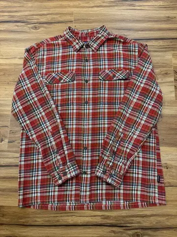 patagonia 체크 무늬 긴팔 플란넬 셔츠