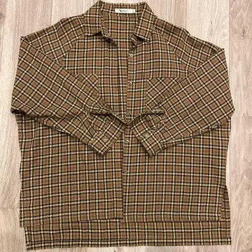 MOUSSY 체크 무늬 긴팔 셔츠