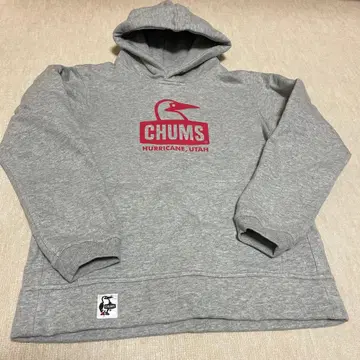 CHUMS 그레이 후드티 M 사이즈
