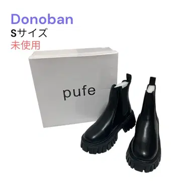 미사용 Donoban 사이드 고어 부츠 여성용 블랙 S 사이즈