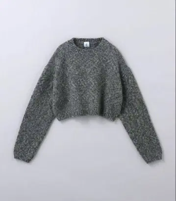 ROKU 6 로쿠 울얀 프린트 니트 그레이