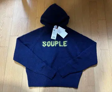 새상품 OPAQUE.CLIP 페더 로고 후디 니트