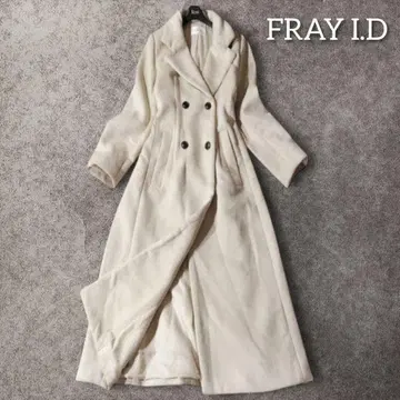 프레이 아이디 롱 코트 맥시 화이트 체스터 코트 아우터