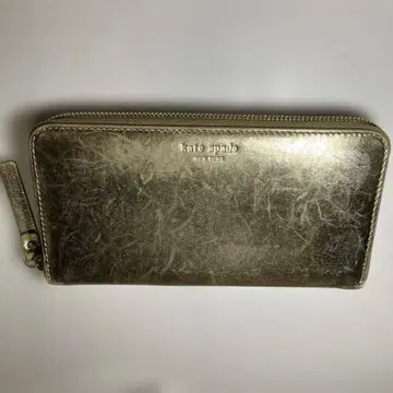 케이트 스페이드 kate spade 메탈릭 라운드 지퍼 장지갑