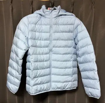 유니클로 키즈 다운 스카이블루