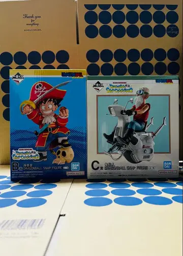 드래곤볼 스냅 컬렉션2 B상 손오공 C상 거북선인 피규어