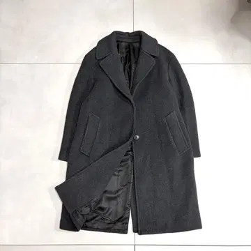 새상품급 띠어리 2022 더블 브레스트 피코트 S 다크 그레이 울