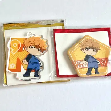 국신 렌스케 블루 록 뮤지엄 미니 캐릭터 오각형 캔뱃지 키링