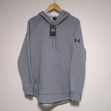 택 포함 미사용 새상품 언더아머 그레이 후드 부착 후드티 L