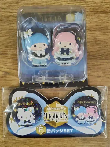 산리오 Happy 복권 A상 리틀트윈스타 F상 캔뱃지