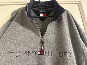 TOMMY HILFIGER 그레이 플리스 집업