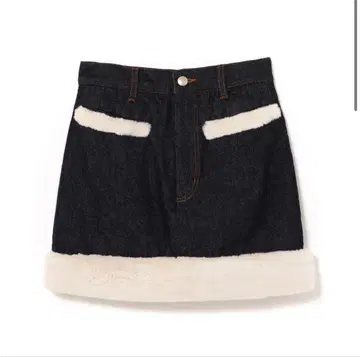 andmary 퍼 포켓 데님 스커트 s 사이즈