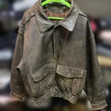 ZISS 브라운 가죽 자켓 M 사이즈