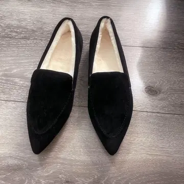 모카신 무스탕 펌프스 포인티드 S