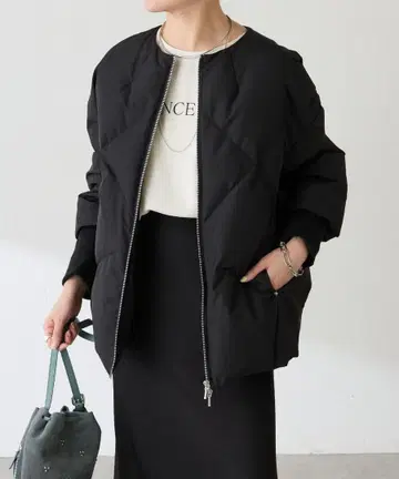 [경량] 노카라 다운 코트