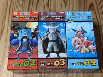 원피스 MEGA 월드 콜렉터블 미개봉 상자 약간의 흠집 피규어 3세트