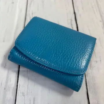 천연 가죽 3단 폴더형 지갑