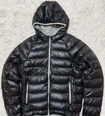 PUMA 다운 자켓 후드 로고 자수
