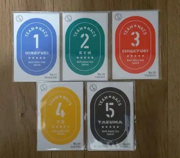 [회장 한정] 우마시파 팬미 팀 낵스 천 스티커 5장 세트