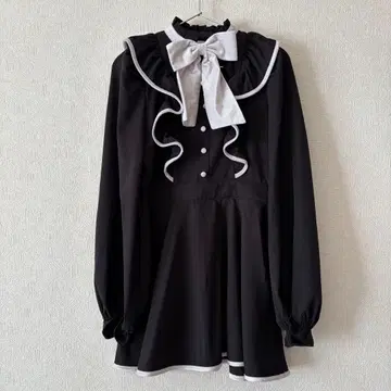 bubbles 벨로아 리본 페플럼 셋업