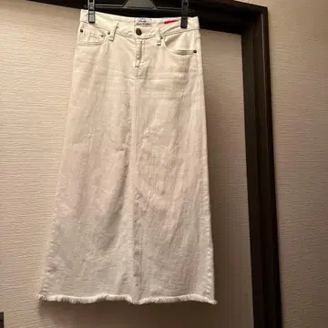 REDCARD 레드카드 데님 롱 스커트 사이즈 1 M 화이트