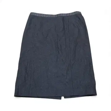 ETRO 에트로 다크 브라운 슬릿 타이 트 스커트 캐시미어 혼방