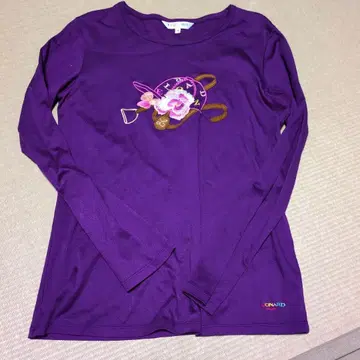 LEONARD 보라색 긴팔T셔츠 레오나르