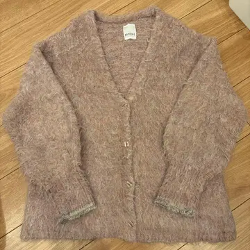 Kastane 핑크 니트 가디건 구제 의류