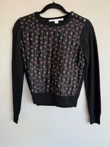 [ 새상품급 ] DIANE von FURSTENBERG 블랙 니트 P