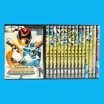 새상품 케이스 DVD [ 특수전대 데카레인저 ] 전 16권 럭셔리 세트