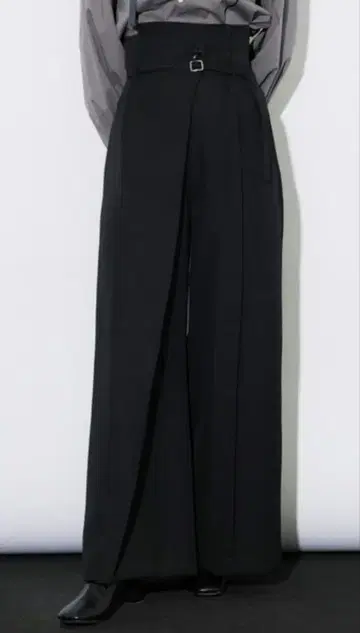 HAKAMA 턱 와이드 팬츠