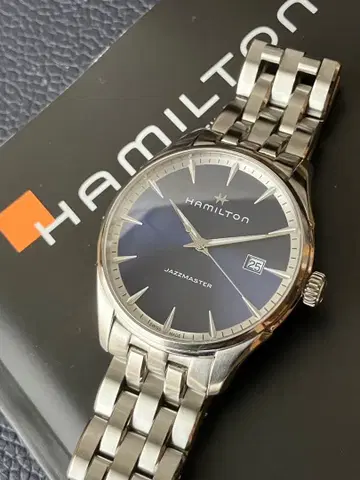 [ 깨끗함 ] 해밀턴 손목시계 재즈 마스터 젠트 블루 다이얼