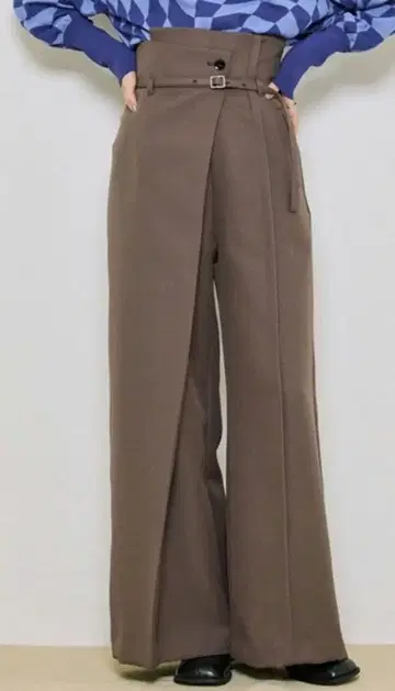 HAKAMA 턱 와이드 팬츠