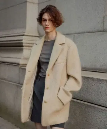 샤기 테일러드 자켓