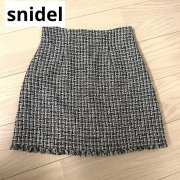 미착용 새상품 스나이델 snidel 트위드 미니 스커트 숏팬츠