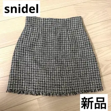 미착용 새상품 스나이델 snidel 트위드 미니 스커트 숏팬츠