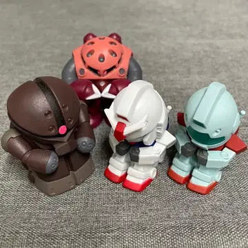 건담 기다림 3+1체 가챠가챠 미니 피규어
