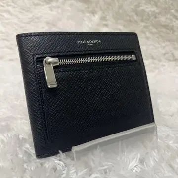 [컨디션 최상] PELLE MORBIDA 컴팩트 지갑 접이식 지갑 블랙