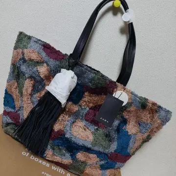 ZARA 미사용 새상품 프리 스칼라 토트백 태슬 포함