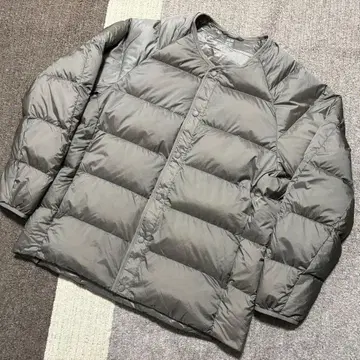 [ 새상품급 ] UNIQLO 리사이클 다운 자켓 XL 그레이