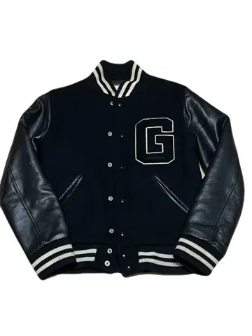 14'GOOD ENOUGH 1st 복각 바시티 자켓 블랙