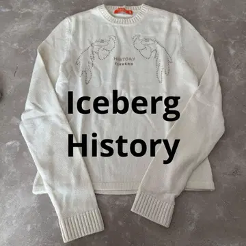 새상품급 iceberg history 고급 울 스와로브스키 니트