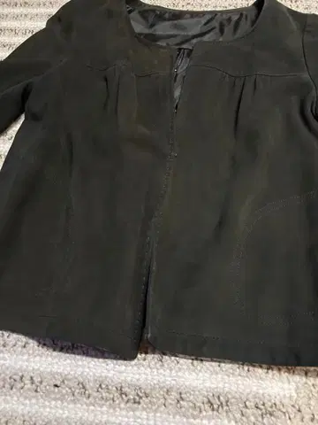 산양 천연 가죽 숏 자켓