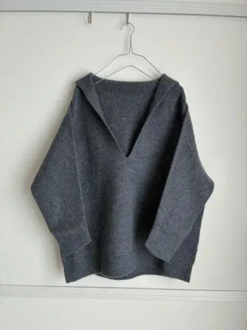 SLOBE IENA 울 100% 그레이 스웨터