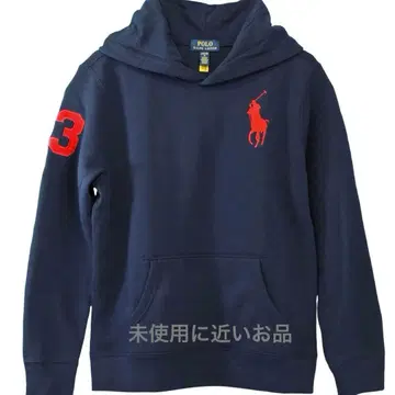 폴로 랄프로렌 빅 포니 자수 속기모 후드티 L boys 거의 미사용