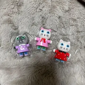 하얀 고양이와 친구들 피규어 컬렉션 yumi kitagishi