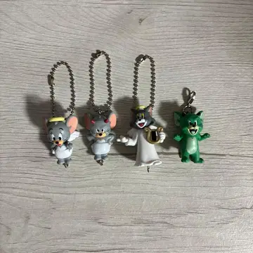 톰과 제리 집게 연결 마스코트 2 천사와 악마