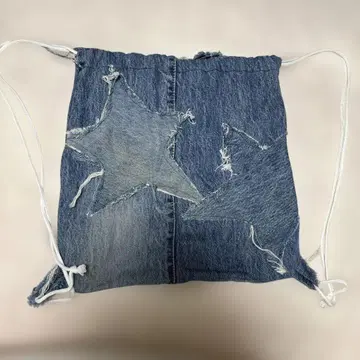 구제 의류 리메이크 재구축 데님 냅색 별 스타 y2k 그런지