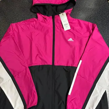 adidas 로고 부착 후드 부착 속기모 나일론 점퍼